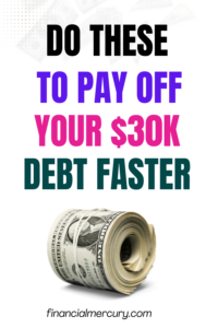 how to pay off $30000 in debt