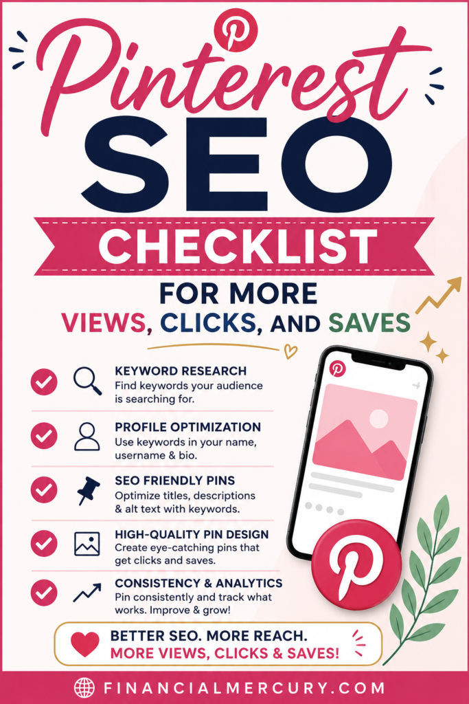 Pinterest SEO Checklist for More Views, Clicks, and Saves