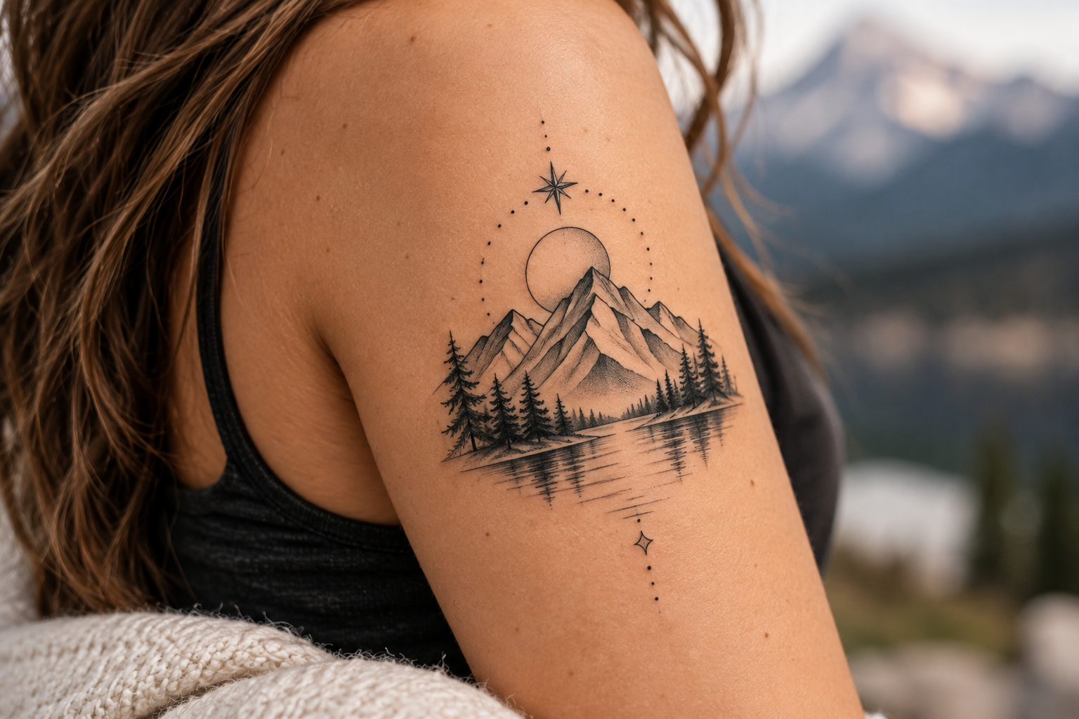 20 Meaningful Mountain and Tree Tattoos...