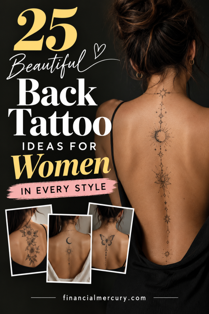 Back tattoo ideas for women