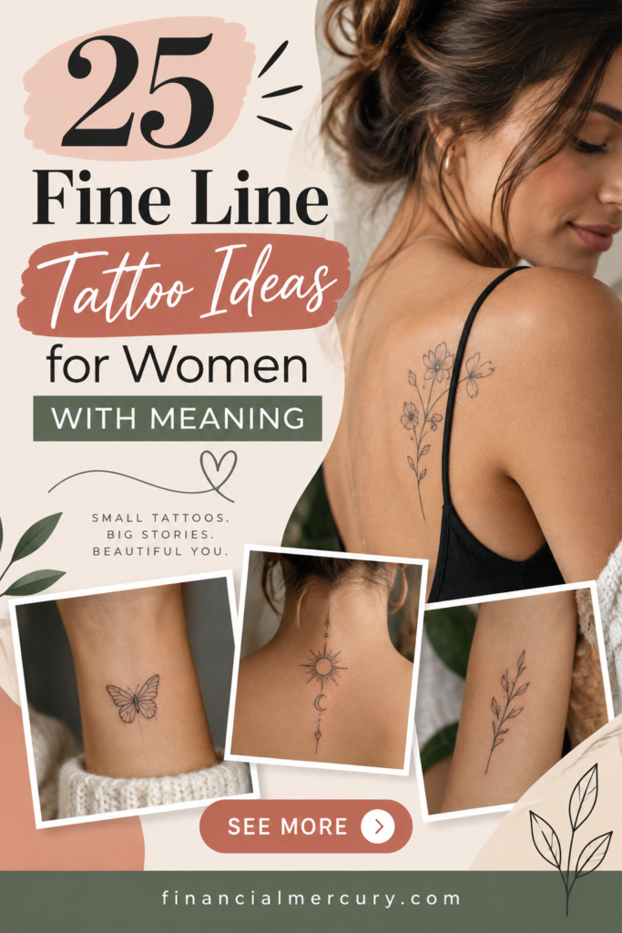 25 Fine Line Tattoo Ideas for Women