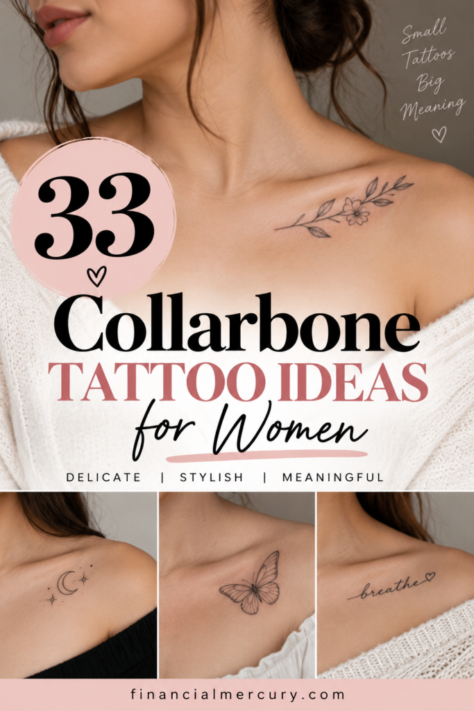 33 Collarbone Tattoo Ideas for Women