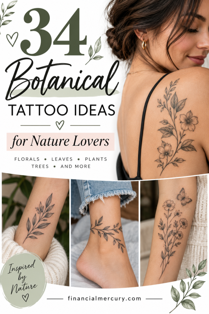 34 Botanical Tattoo Ideas for Nature Lovers