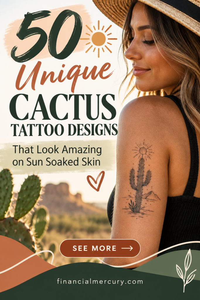 Desert Cactus Tattoo Portrait

