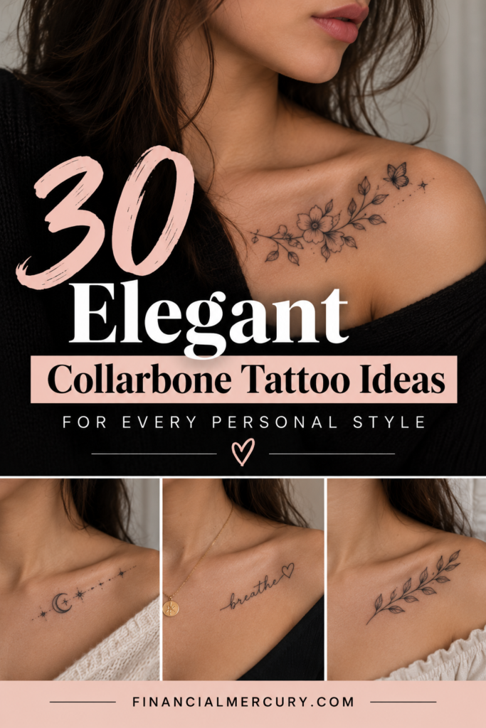 30 Elegant Collarbone Tattoo Ideas for Every Personal Style