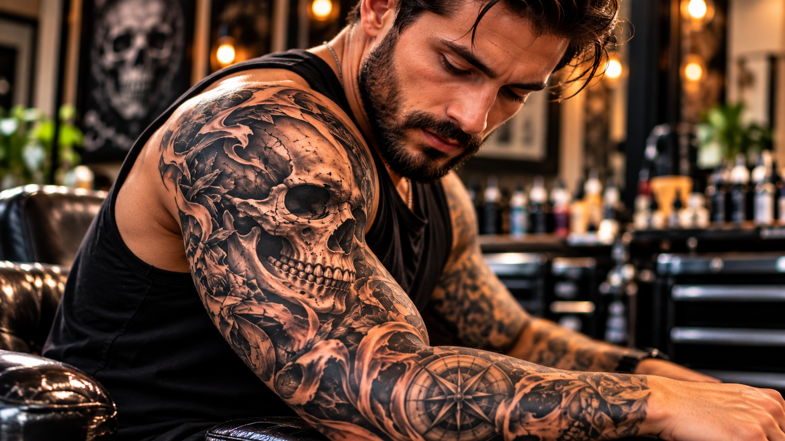 Explore bold skull tattoo ideas for men featuring