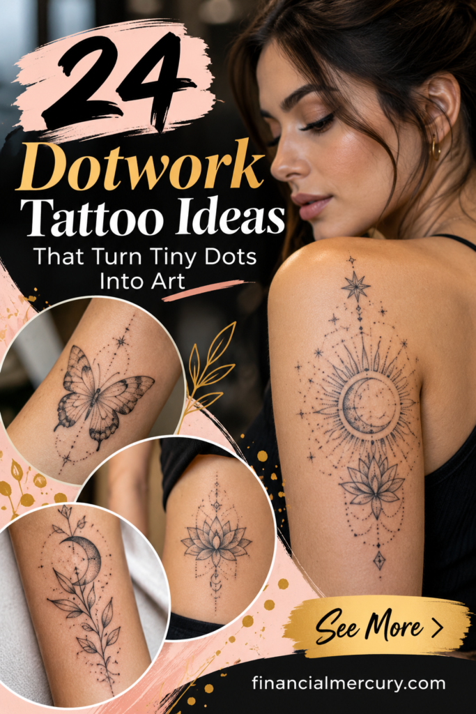 Explore dotwork tattoo ideas, from mandalas