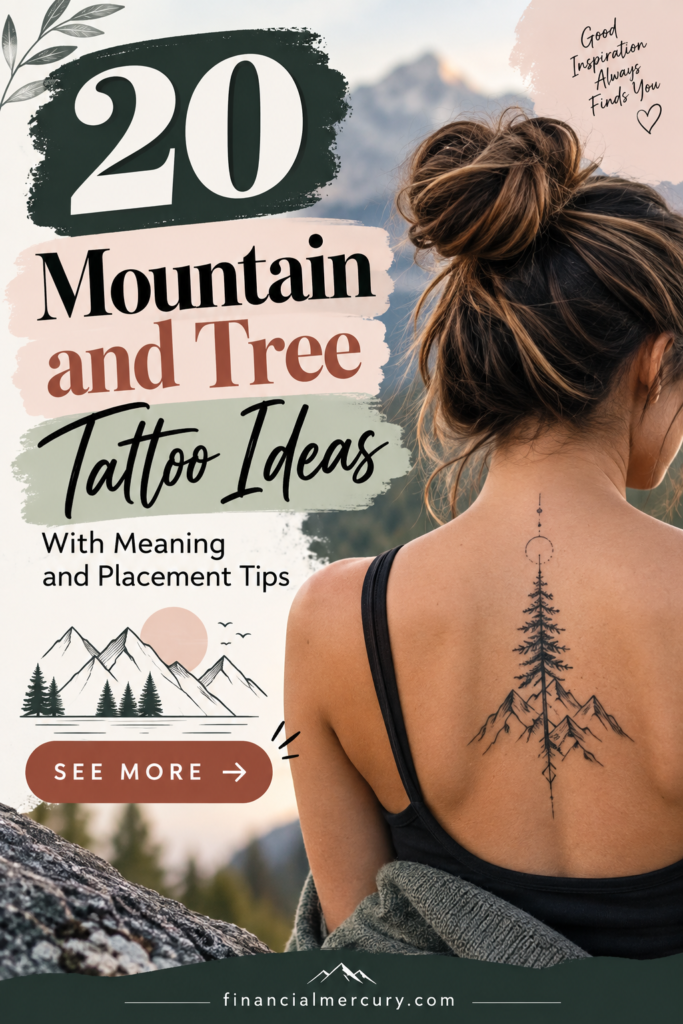 20 Meaningful Mountain and Tree Tattoos...