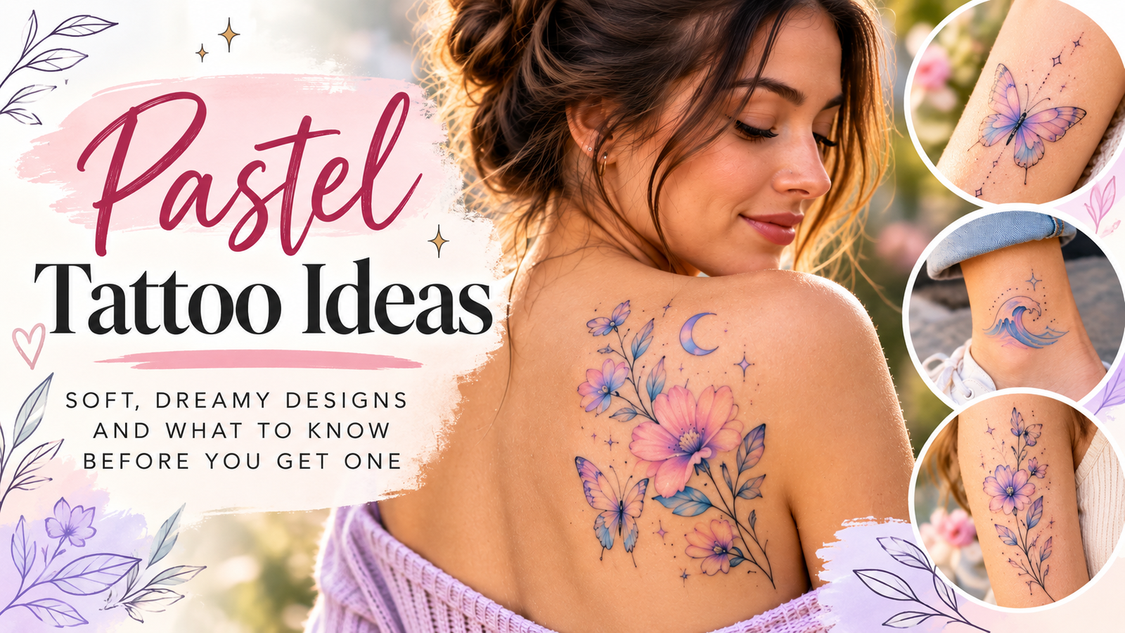 Pastel Tattoo Ideas Collage