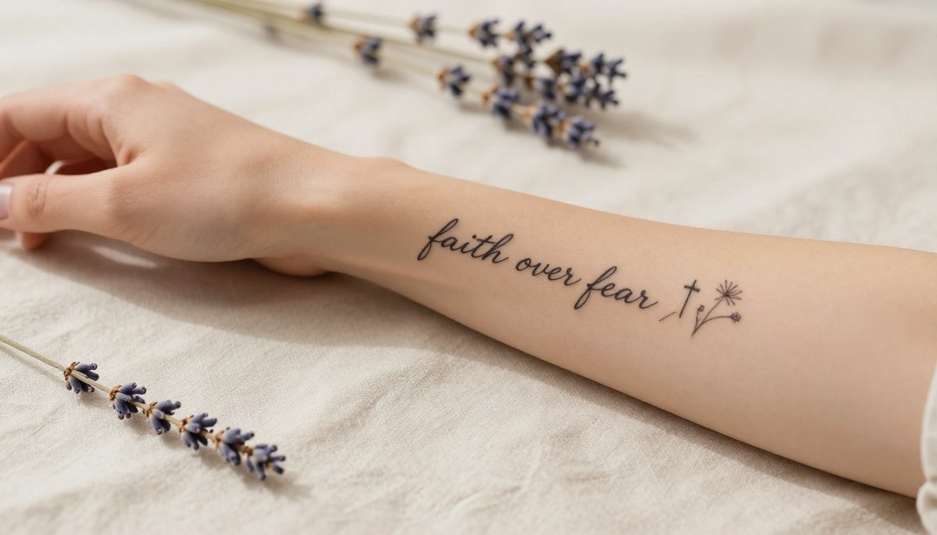 faith over fear tattoo